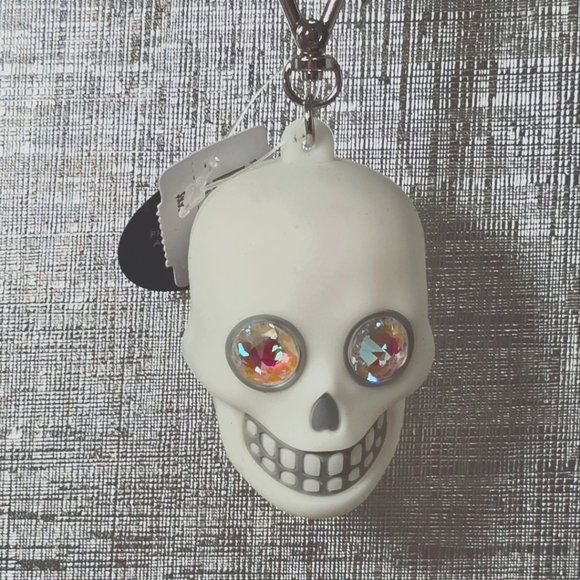 Bath & body works light up skull day of dead pocketbac holder new - Picture 1 of 3